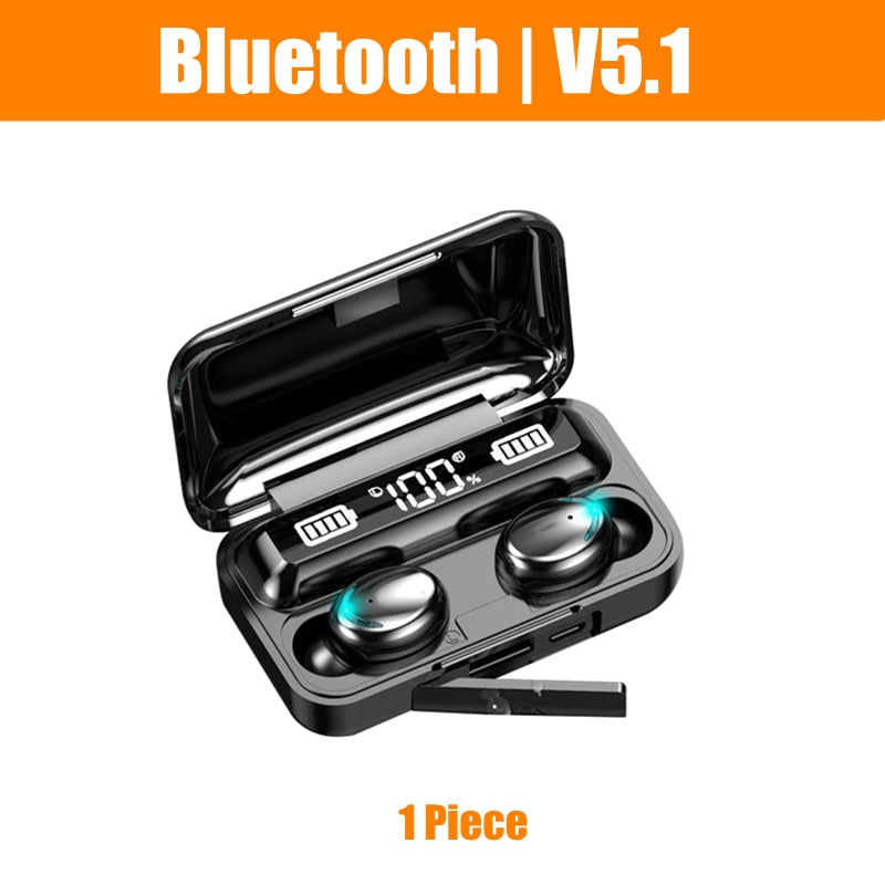 Fone de Ouvido Bluetooth TWS versão 5.1 à Prova D'água